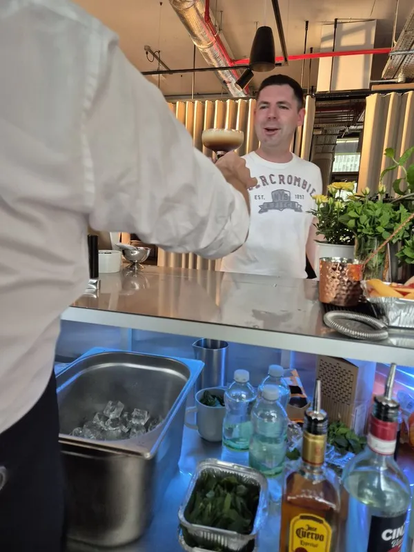 Espresso Martini being served at a Salute event